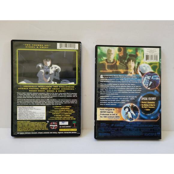 2 DVD Bundle The Ghost in the Shell & The Ghost in the Shell 2 Innocence-Anime - Picture 2 of 4